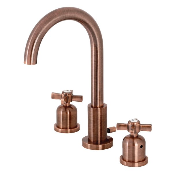 Fauceture FSC892ZXAC Millennium Widespread Bathroom Faucet, Antique Copper FSC892ZXAC